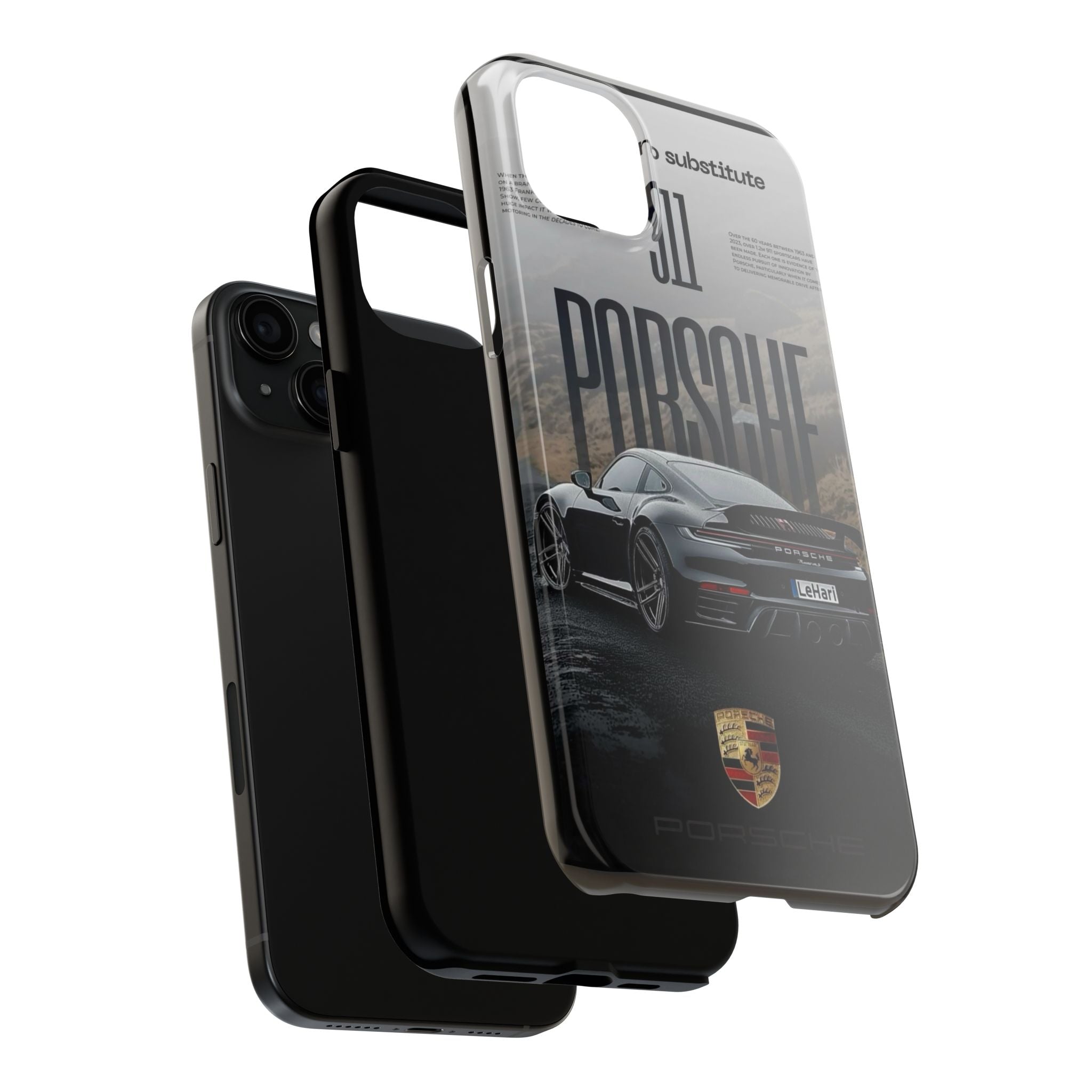 Porsche Sport Car Tough Phone Case — Rugged Protective Phone Cover with Car Graphic