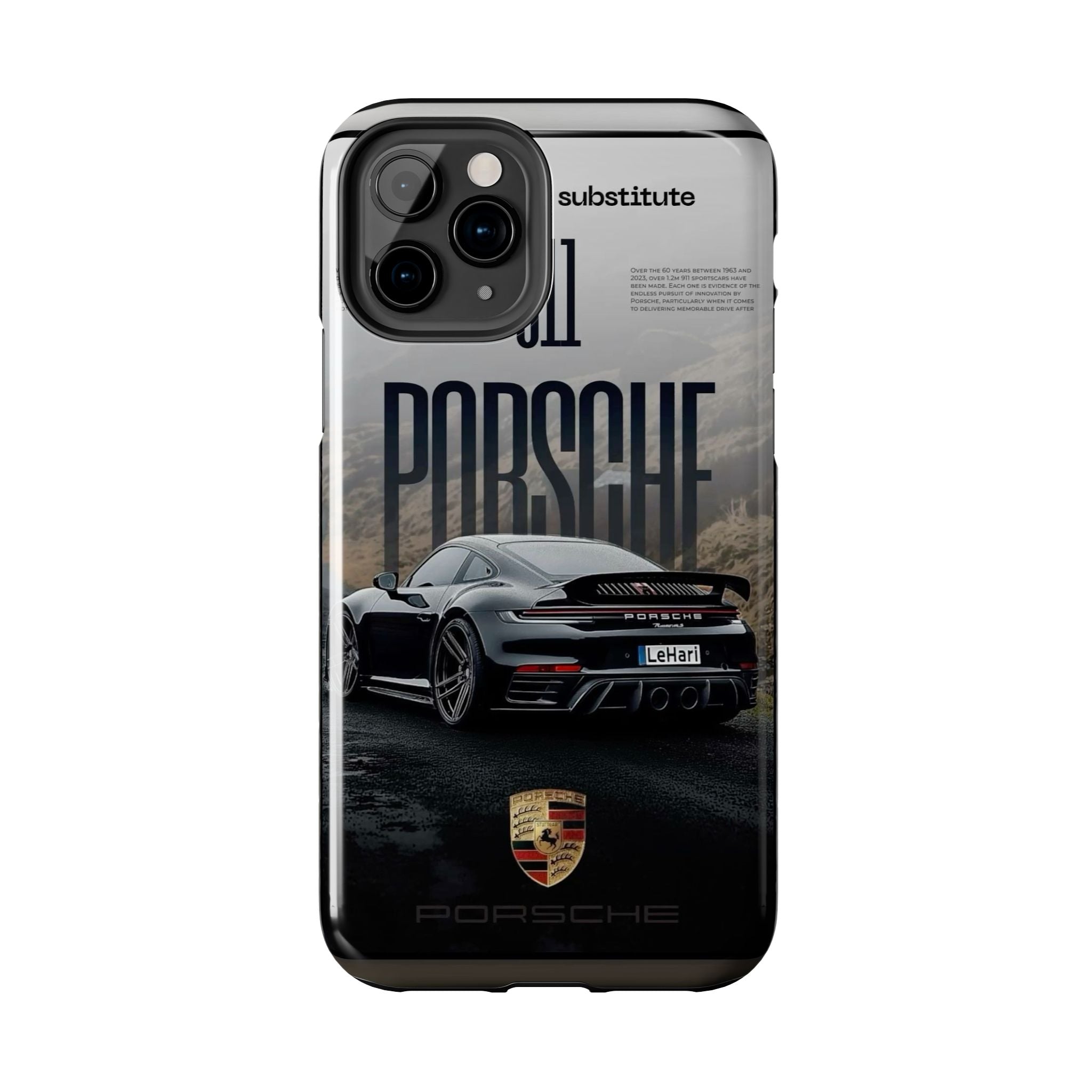 Porsche Sport Car Tough Phone Case — Rugged Protective Phone Cover with Car Graphic
