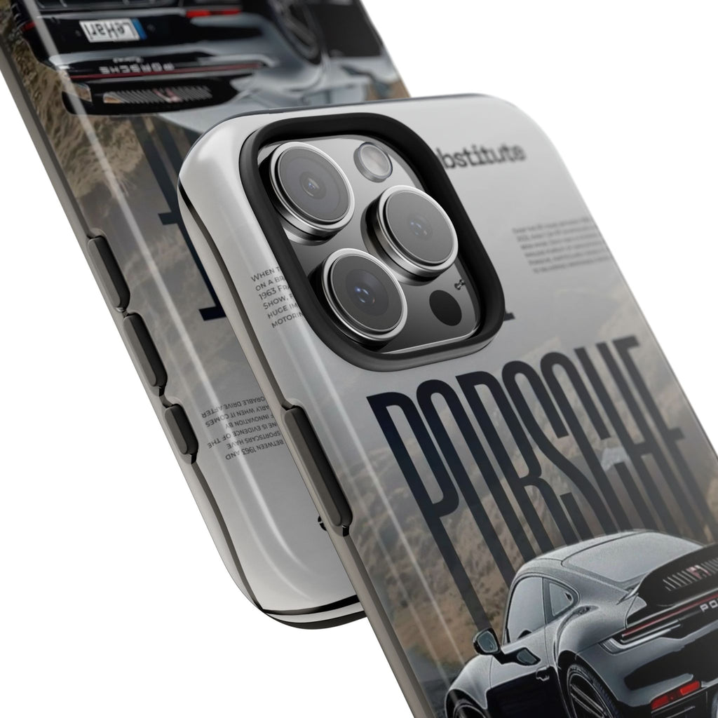 Porsche Sport Car Tough Phone Case — Rugged Protective Phone Cover with Car Graphic