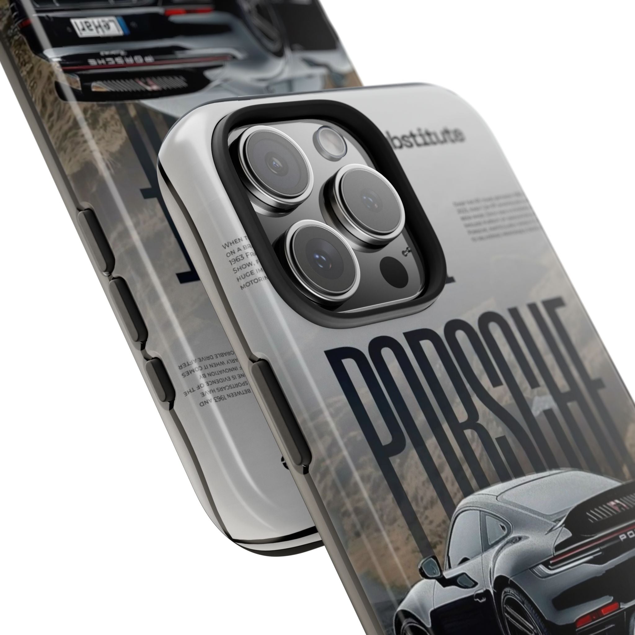 Porsche Sport Car Tough Phone Case — Rugged Protective Phone Cover with Car Graphic