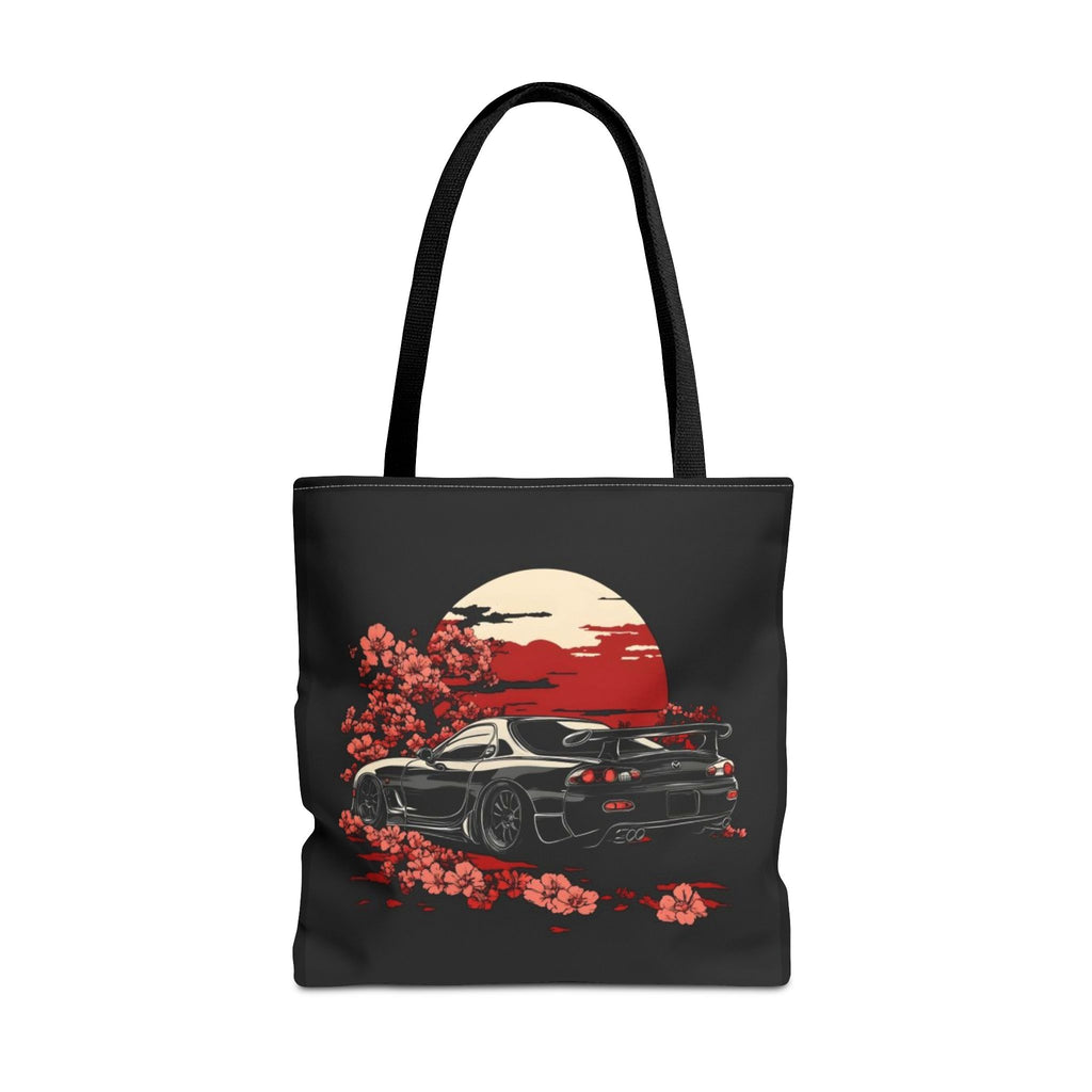 MAZDA RX7 Bag — Japanese Sports Car Design with Red Sun & Sakura