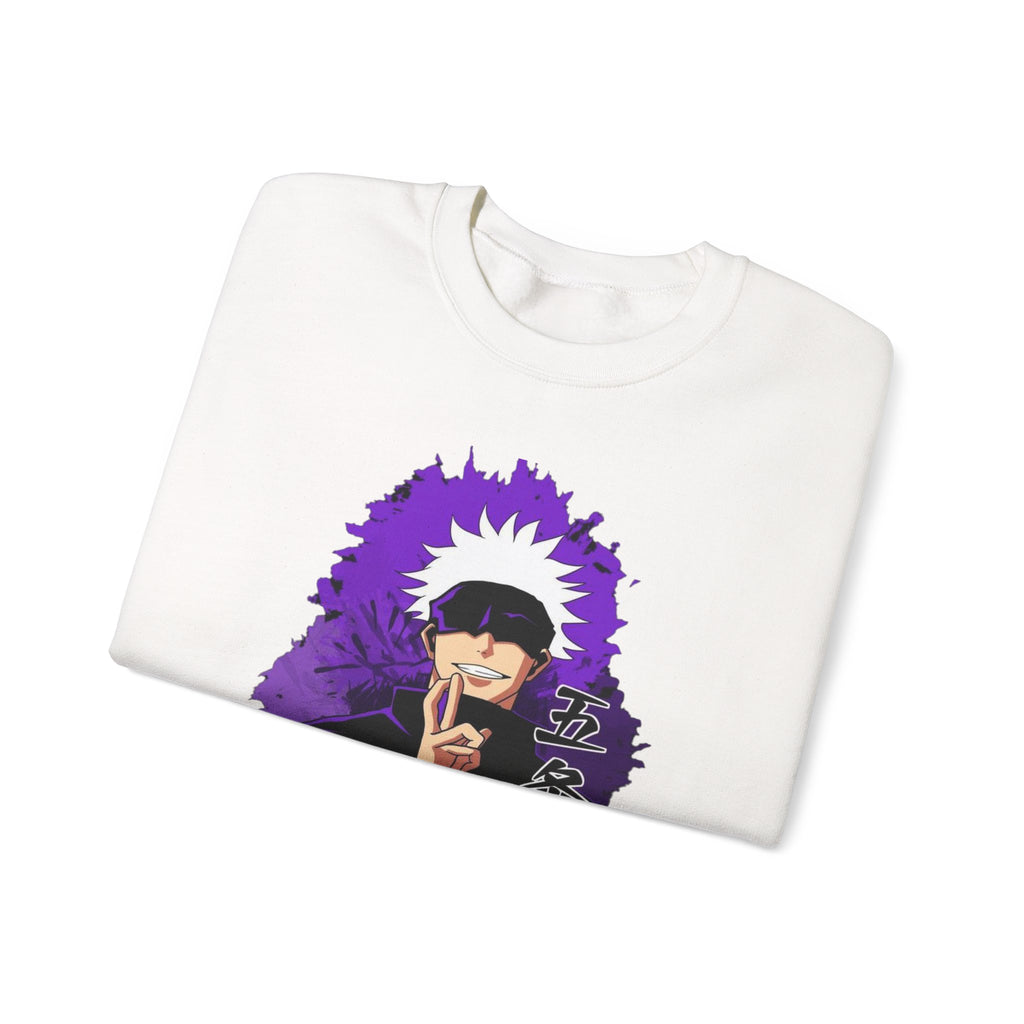 Gojo Satoru Design Stylish Unisex Heavy Blend™ Crewneck Sweatshirt with Unique Graphic Design, Cozy Outerwear for Everyday Wear, Art Lovers' Gift, Casual.
