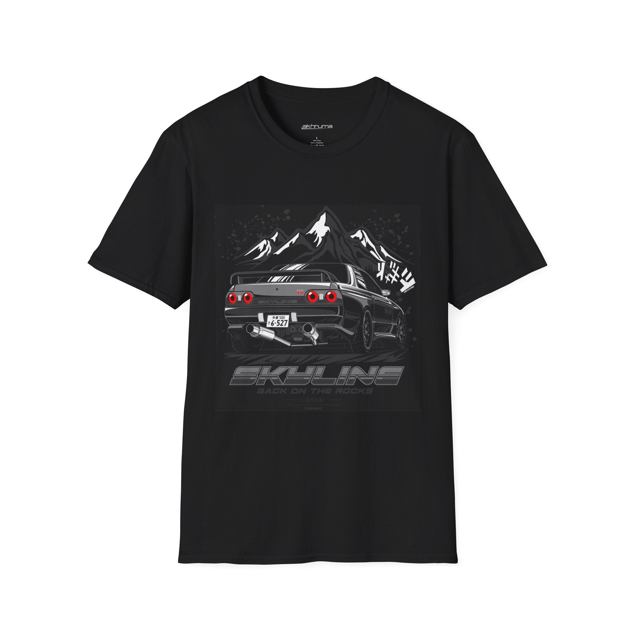 JDM Car Men's Graphic Car Tee: Unisex Softstyle T-Shirt with Skyline Design, Car Enthusiast Gift, Casual Wear, Auto Lover Shirt, Streetwear Style
