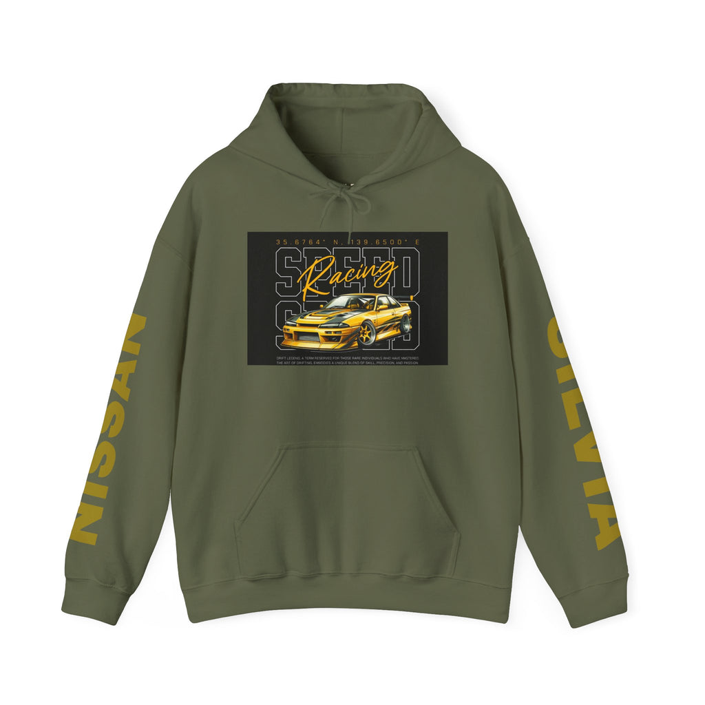 NISSAN SILVIA S15 Racing-Inspired Hooded Sweatshirt, Perfect for Car Enthusiasts, Gifts for him, Unisex Apparel, Motorsport Fan Gear