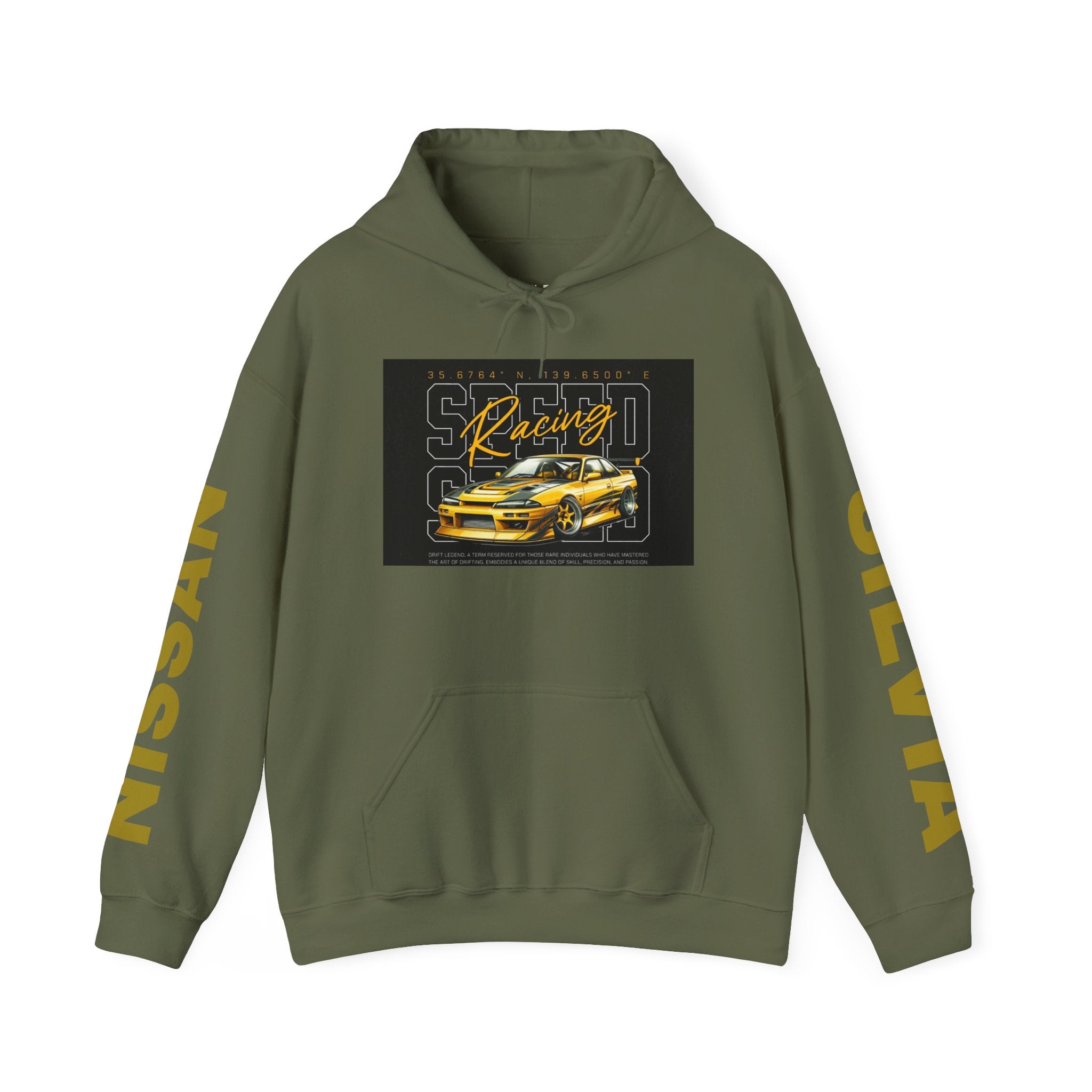 NISSAN SILVIA S15 Racing-Inspired Hooded Sweatshirt, Perfect for Car Enthusiasts, Gifts for him, Unisex Apparel, Motorsport Fan Gear