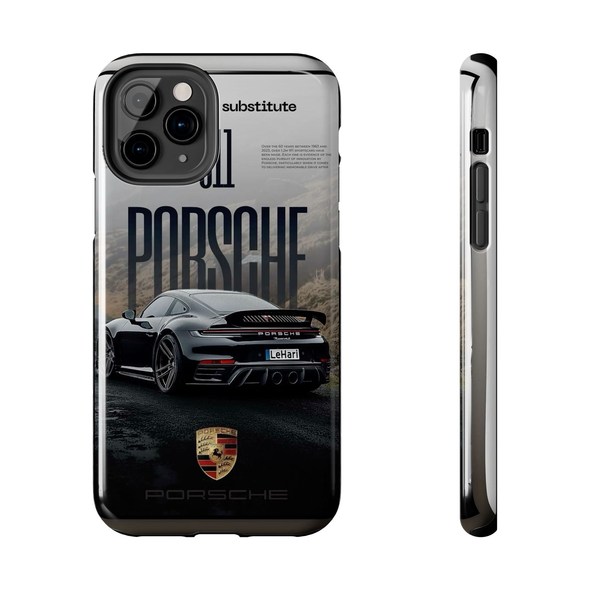 Porsche Sport Car Tough Phone Case — Rugged Protective Phone Cover with Car Graphic