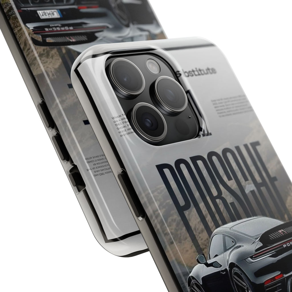 Porsche Sport Car Tough Phone Case — Rugged Protective Phone Cover with Car Graphic