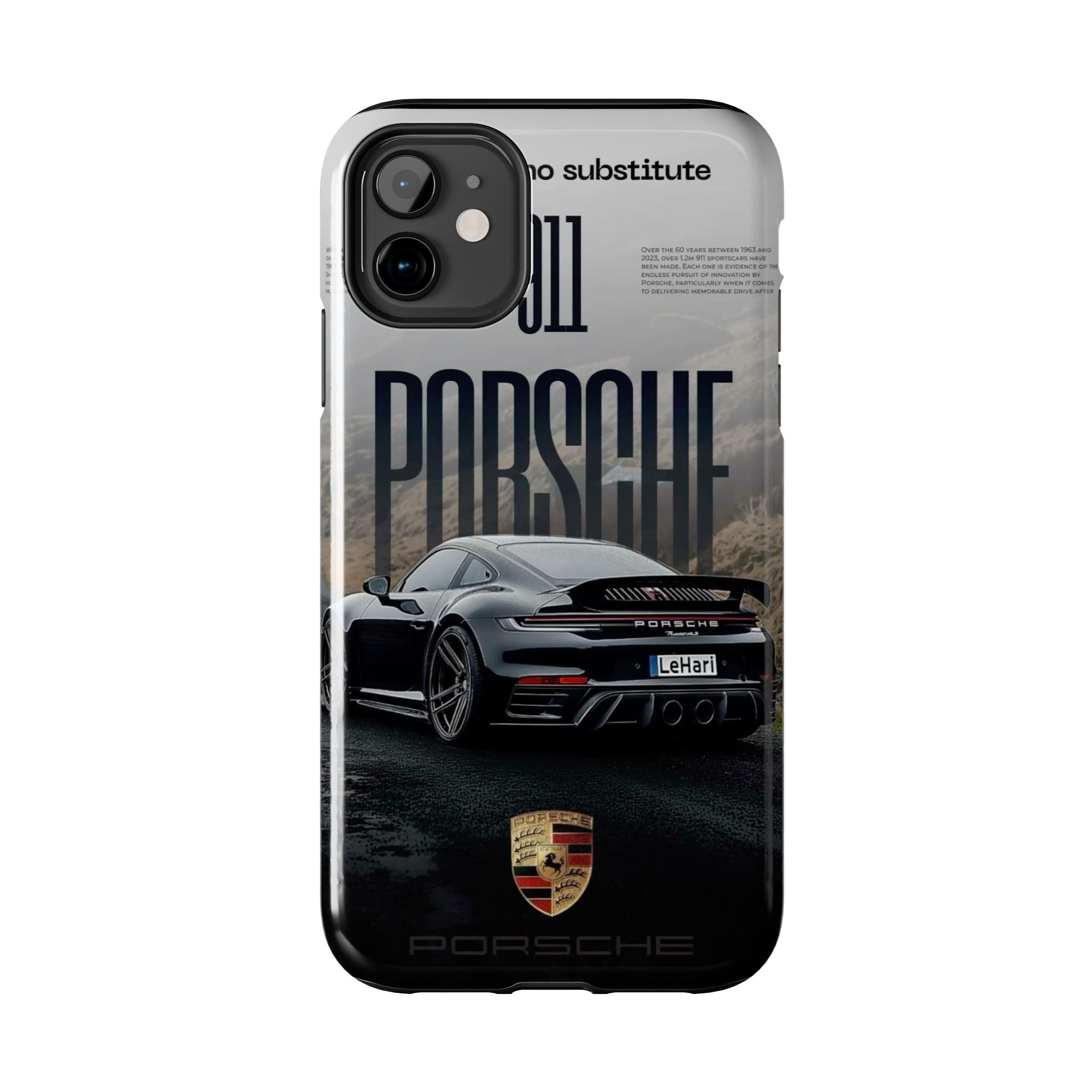 Porsche Sport Car Tough Phone Case — Rugged Protective Phone Cover with Car Graphic