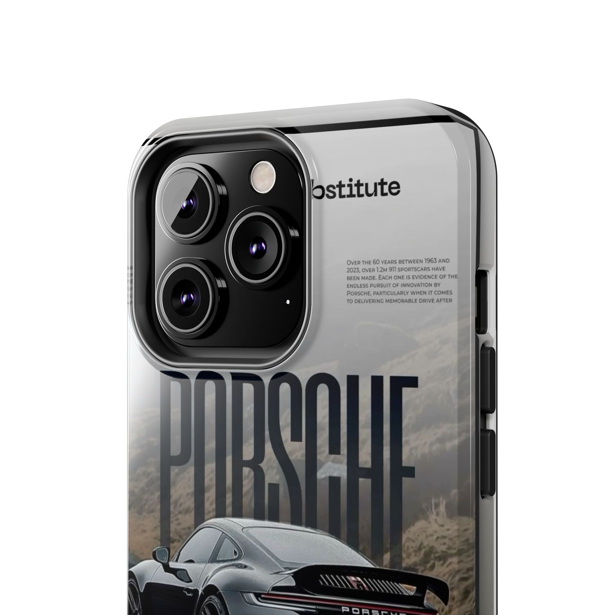 Porsche Sport Car Tough Phone Case — Rugged Protective Phone Cover with Car Graphic