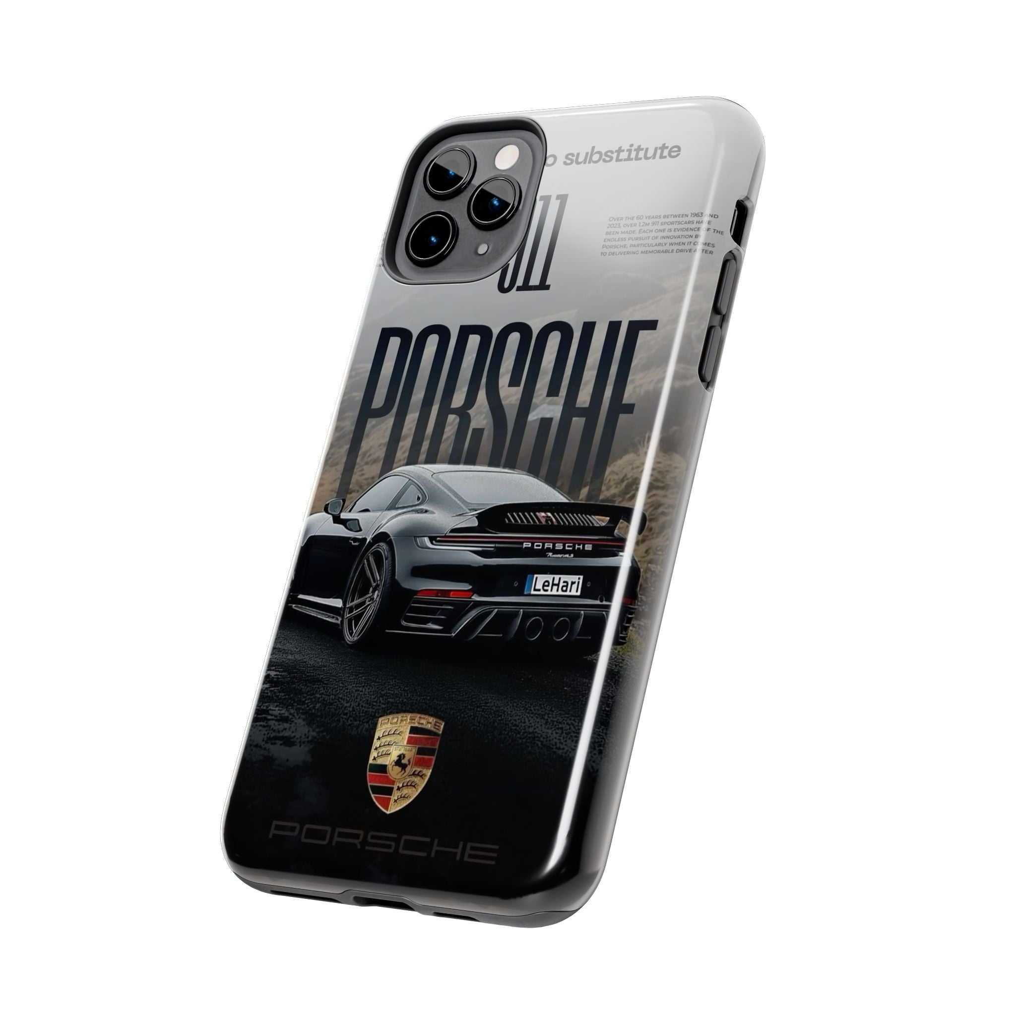 Porsche Sport Car Tough Phone Case — Rugged Protective Phone Cover with Car Graphic