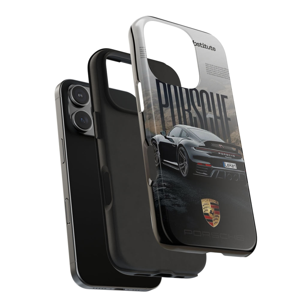 Porsche Sport Car Tough Phone Case — Rugged Protective Phone Cover with Car Graphic