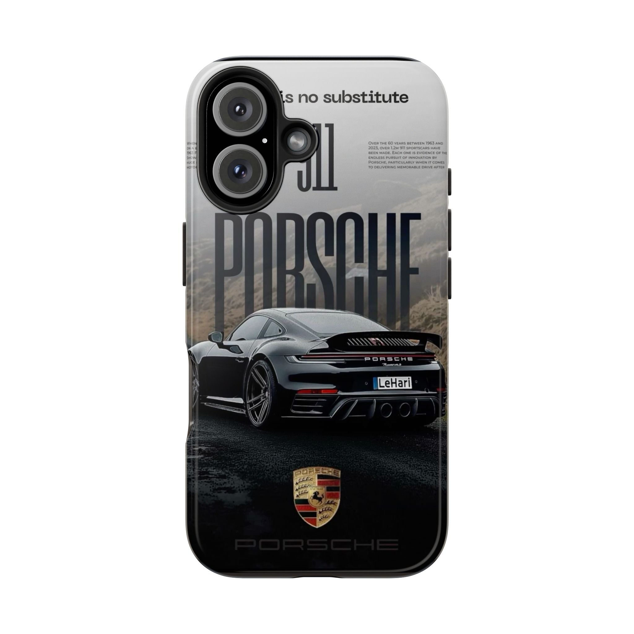 Porsche Sport Car Tough Phone Case — Rugged Protective Phone Cover with Car Graphic