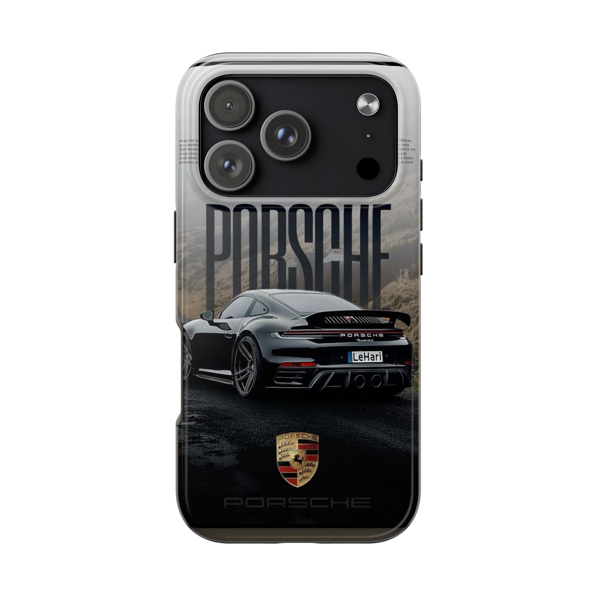 Porsche Sport Car Tough Phone Case — Rugged Protective Phone Cover with Car Graphic