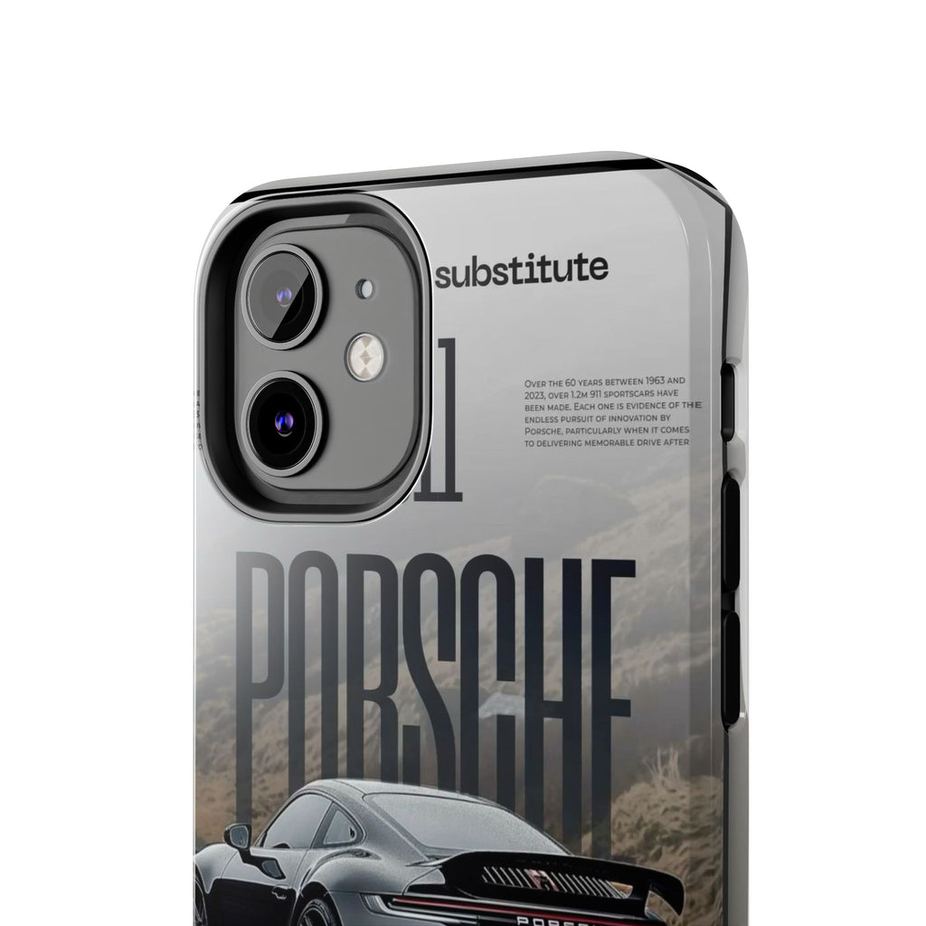 Porsche Sport Car Tough Phone Case — Rugged Protective Phone Cover with Car Graphic
