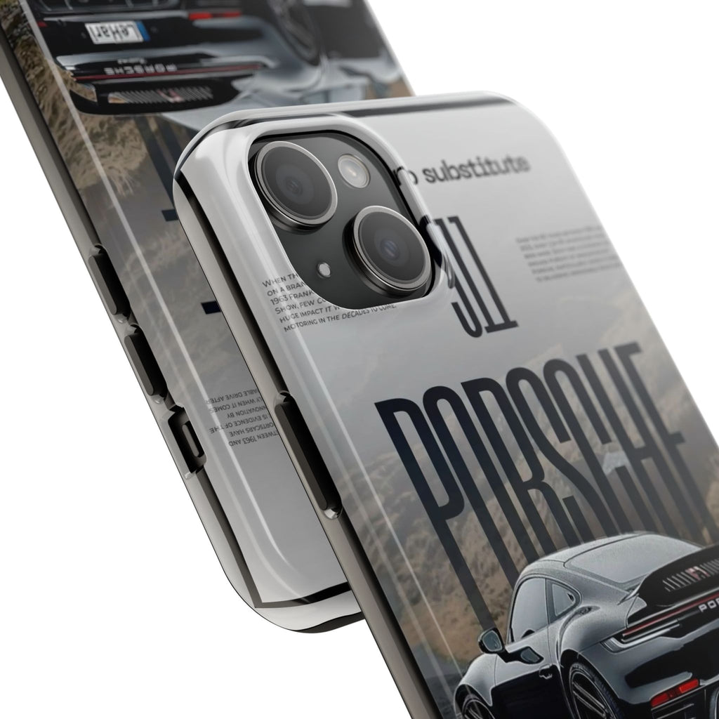 Porsche Sport Car Tough Phone Case — Rugged Protective Phone Cover with Car Graphic