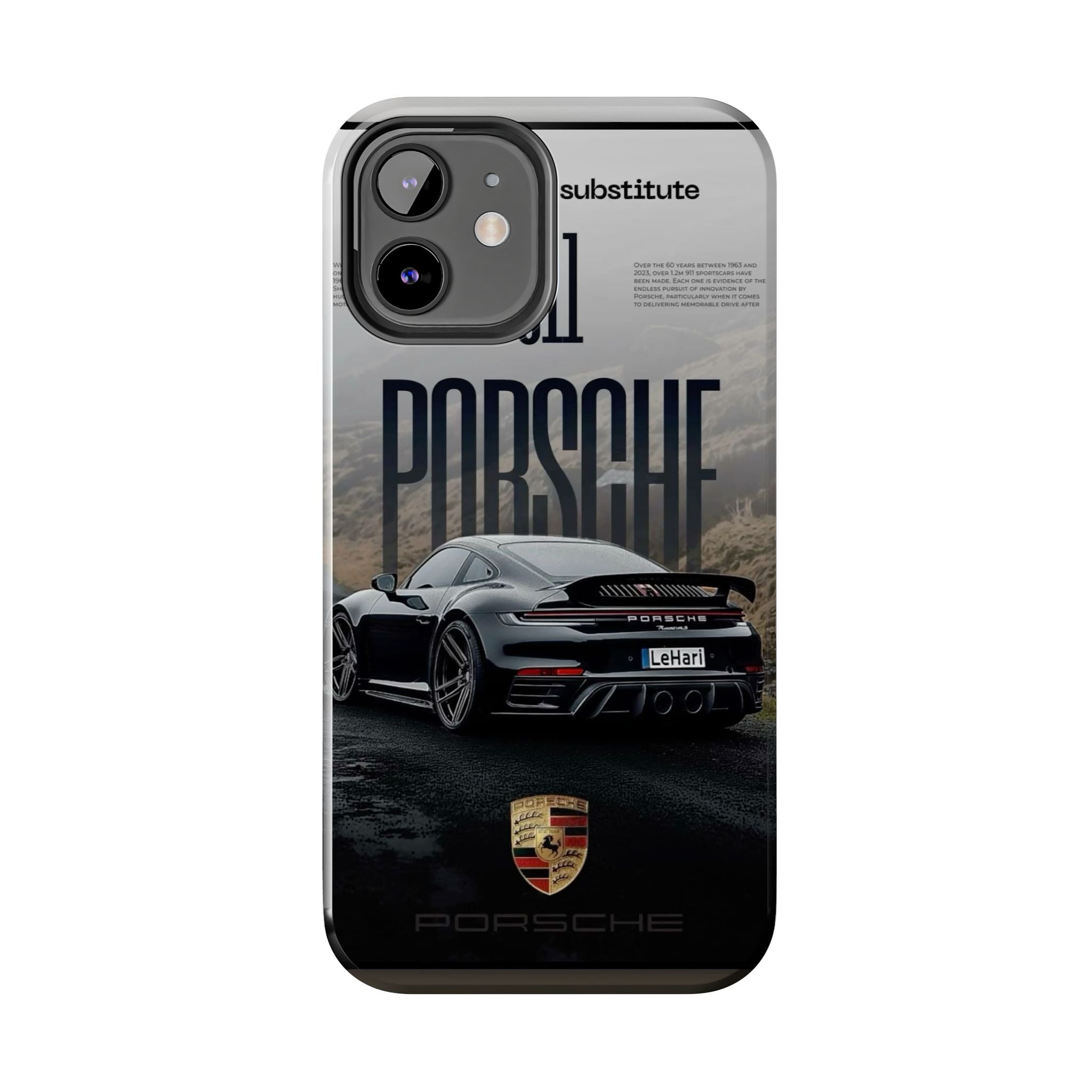 Porsche Sport Car Tough Phone Case — Rugged Protective Phone Cover with Car Graphic