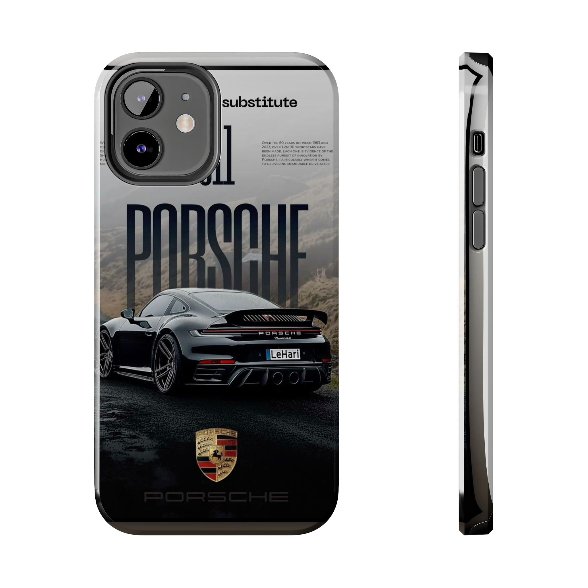 Porsche Sport Car Tough Phone Case — Rugged Protective Phone Cover with Car Graphic