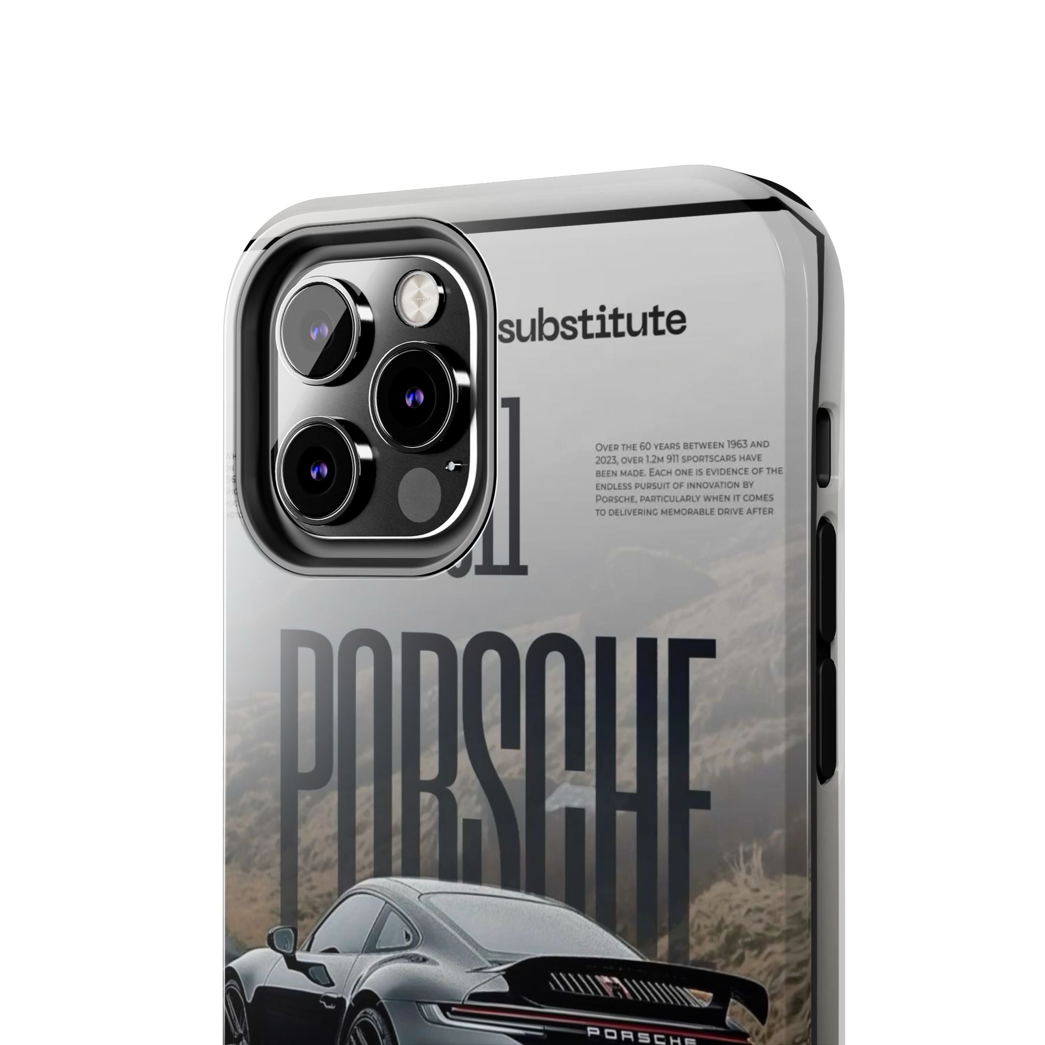 Porsche Sport Car Tough Phone Case — Rugged Protective Phone Cover with Car Graphic