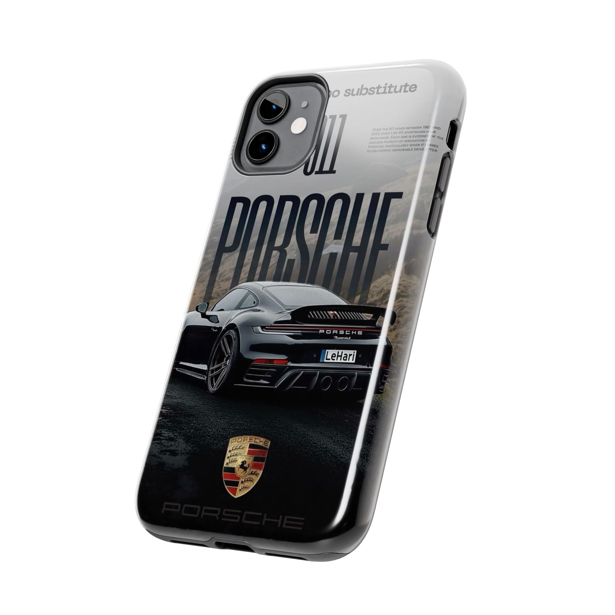 Porsche Sport Car Tough Phone Case — Rugged Protective Phone Cover with Car Graphic
