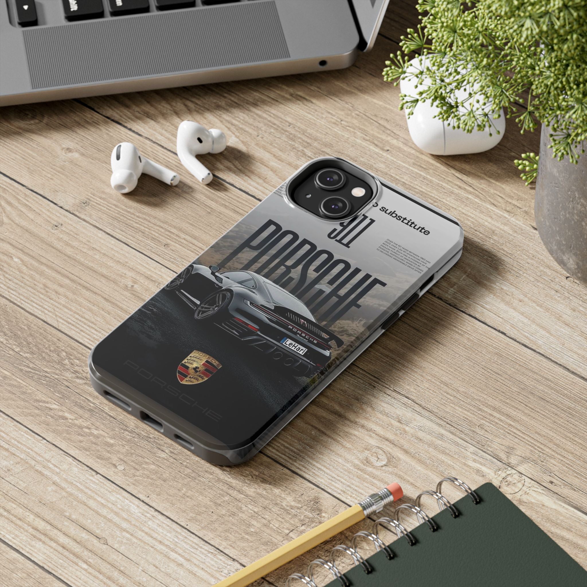 Porsche Sport Car Tough Phone Case — Rugged Protective Phone Cover with Car Graphic