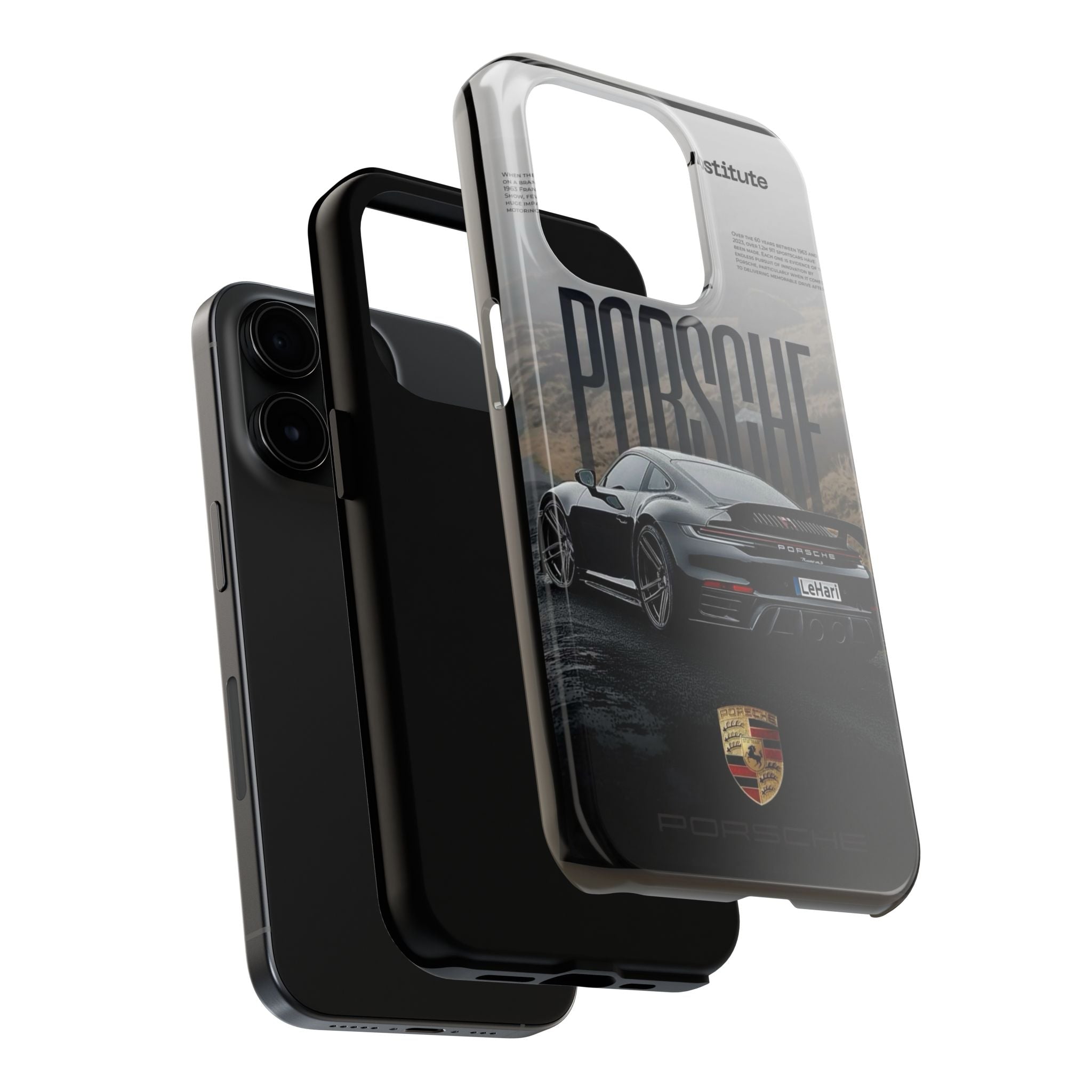 Porsche Sport Car Tough Phone Case — Rugged Protective Phone Cover with Car Graphic
