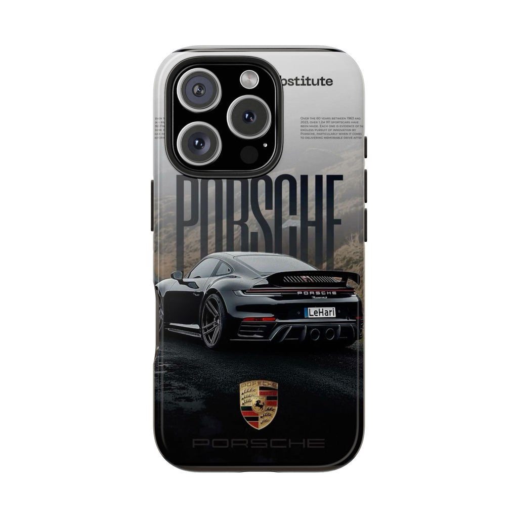 Porsche Sport Car Tough Phone Case — Rugged Protective Phone Cover with Car Graphic