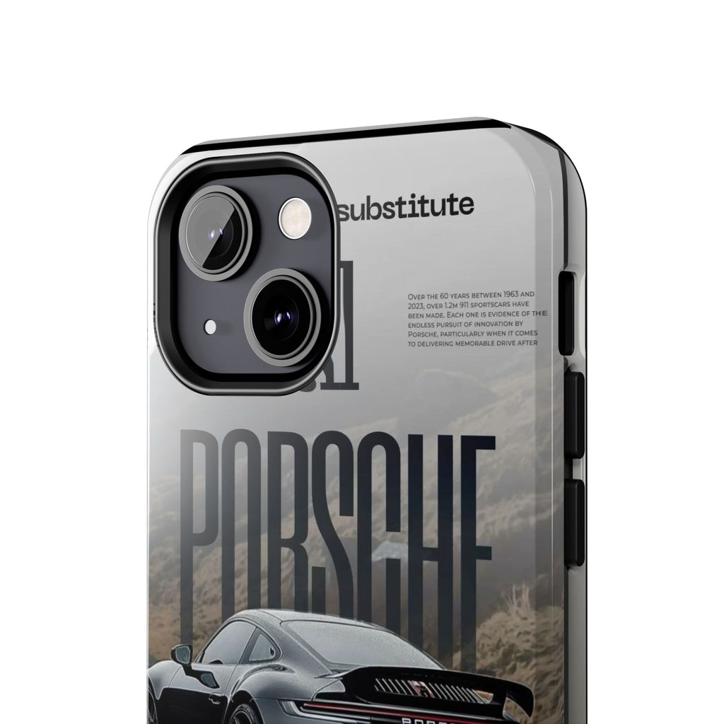 Porsche Sport Car Tough Phone Case — Rugged Protective Phone Cover with Car Graphic