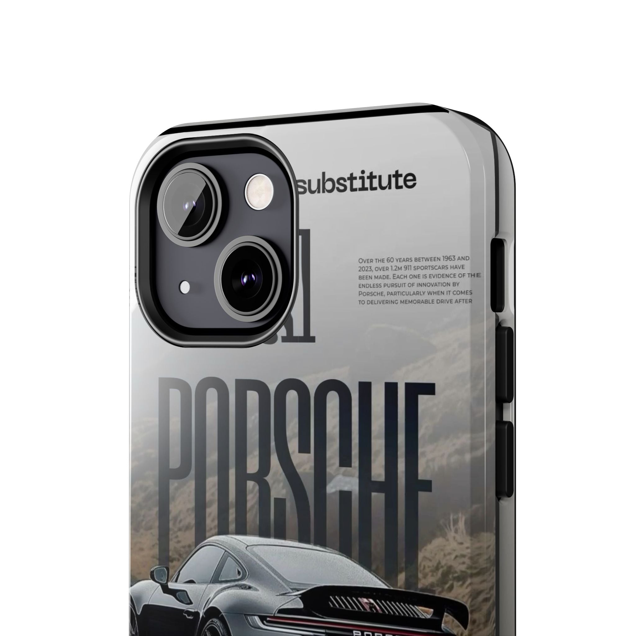 Porsche Sport Car Tough Phone Case — Rugged Protective Phone Cover with Car Graphic