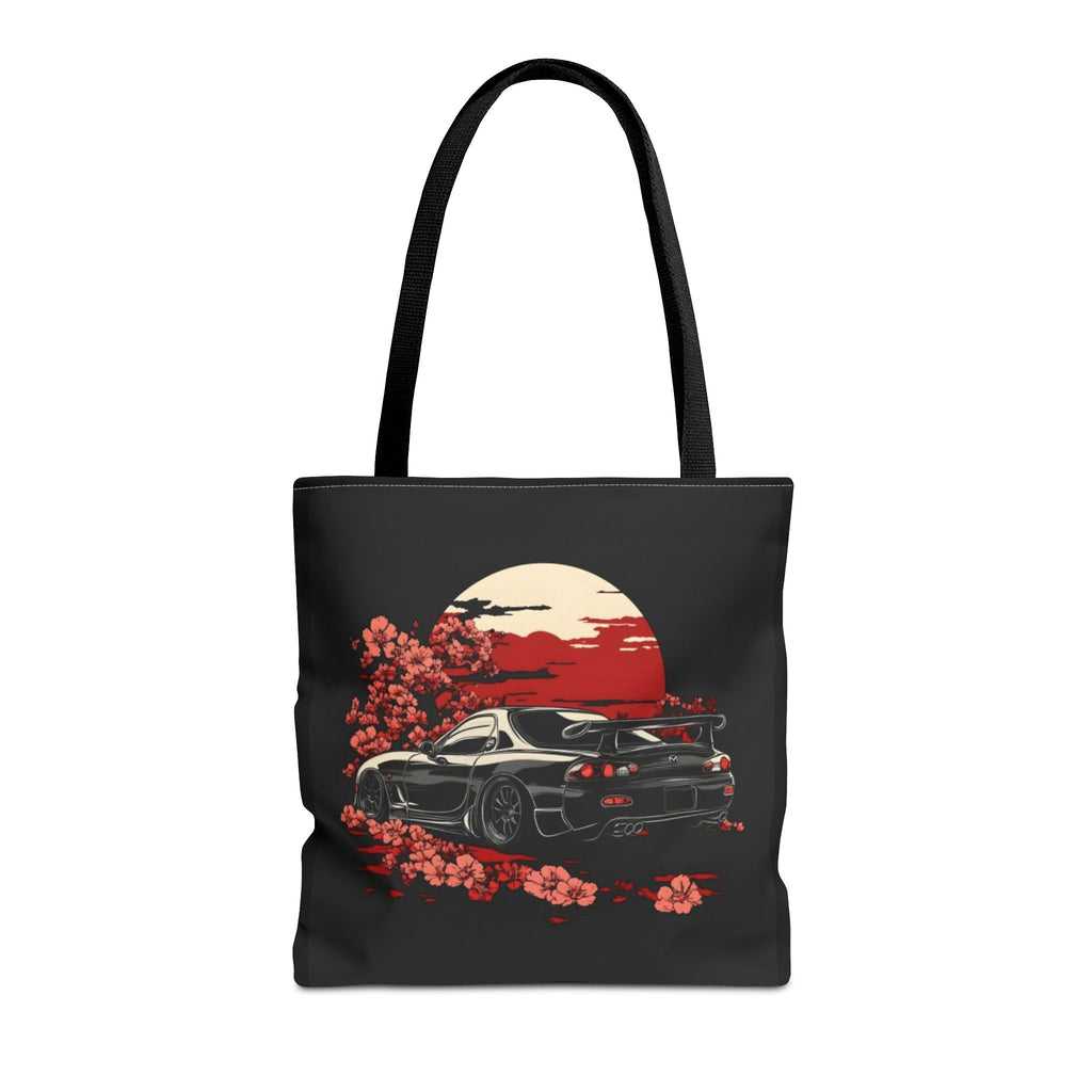 MAZDA RX7 Bag — Japanese Sports Car Design with Red Sun & Sakura