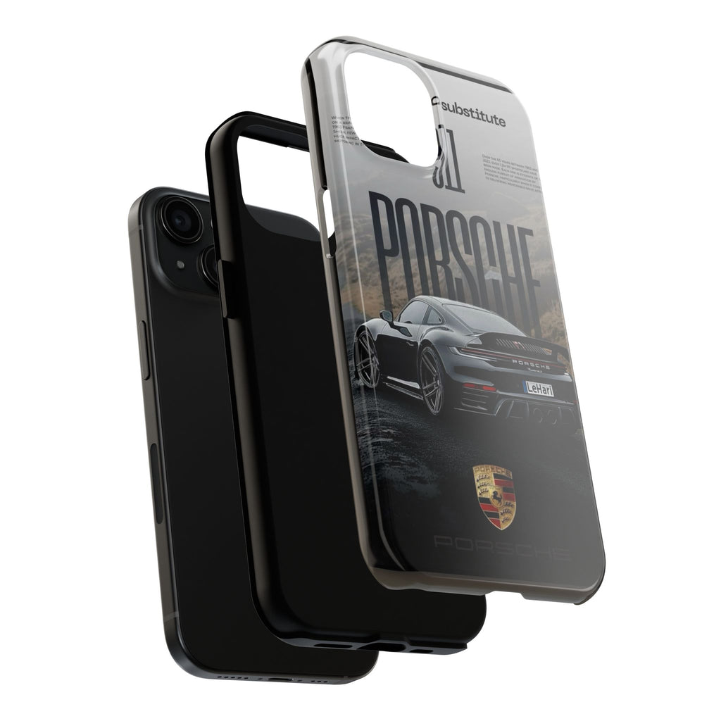 Porsche Sport Car Tough Phone Case — Rugged Protective Phone Cover with Car Graphic
