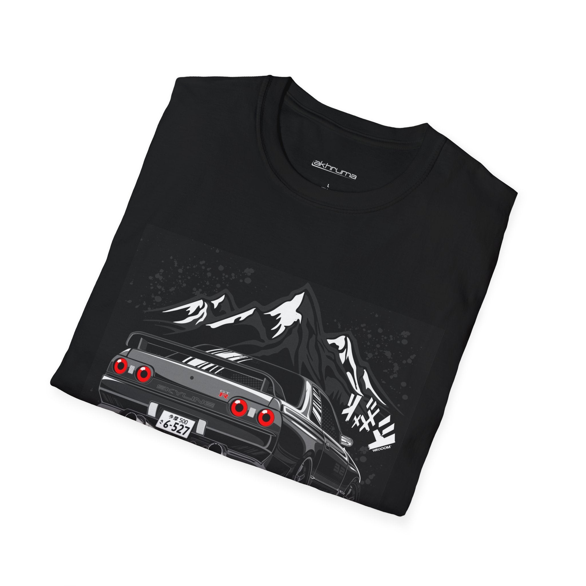 JDM Car Men's Graphic Car Tee: Unisex Softstyle T-Shirt with Skyline Design, Car Enthusiast Gift, Casual Wear, Auto Lover Shirt, Streetwear Style