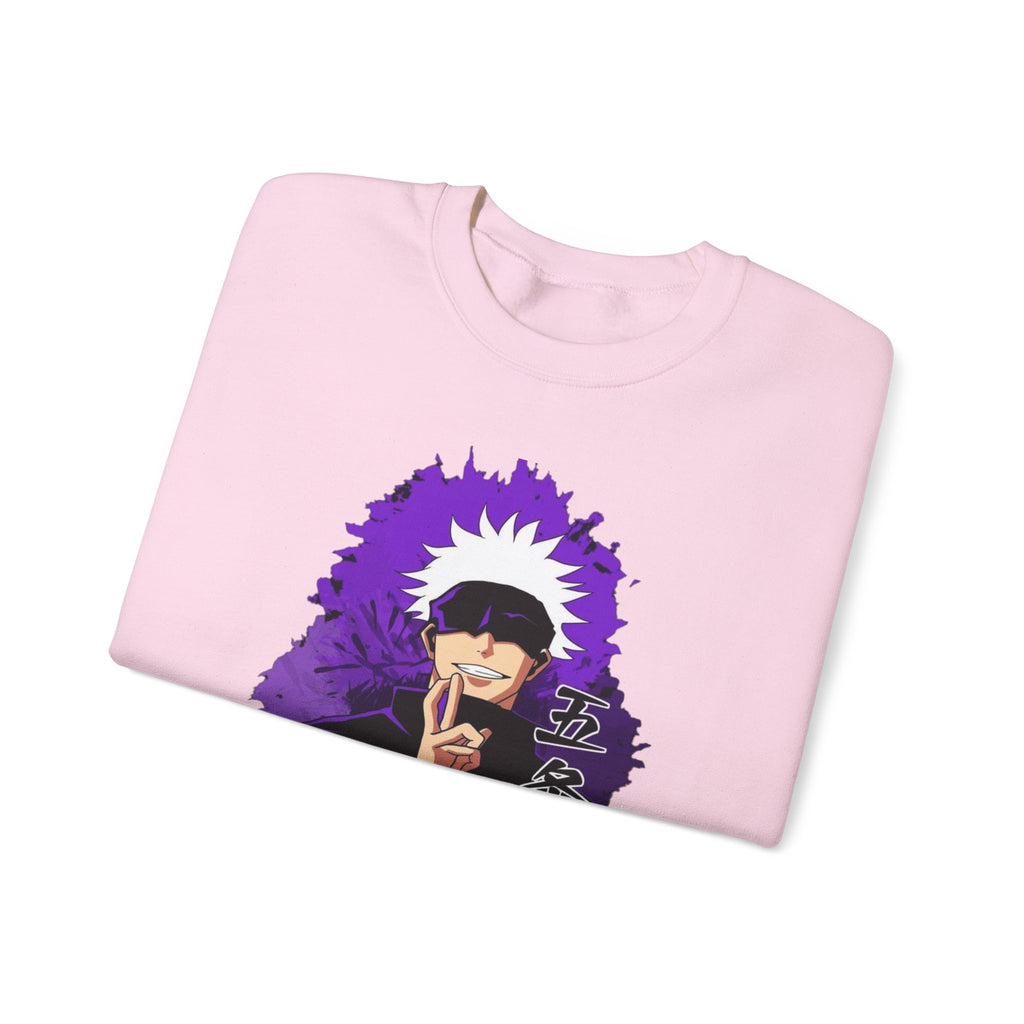 Gojo Satoru Design Stylish Unisex Heavy Blend™ Crewneck Sweatshirt with Unique Graphic Design, Cozy Outerwear for Everyday Wear, Art Lovers' Gift, Casual.