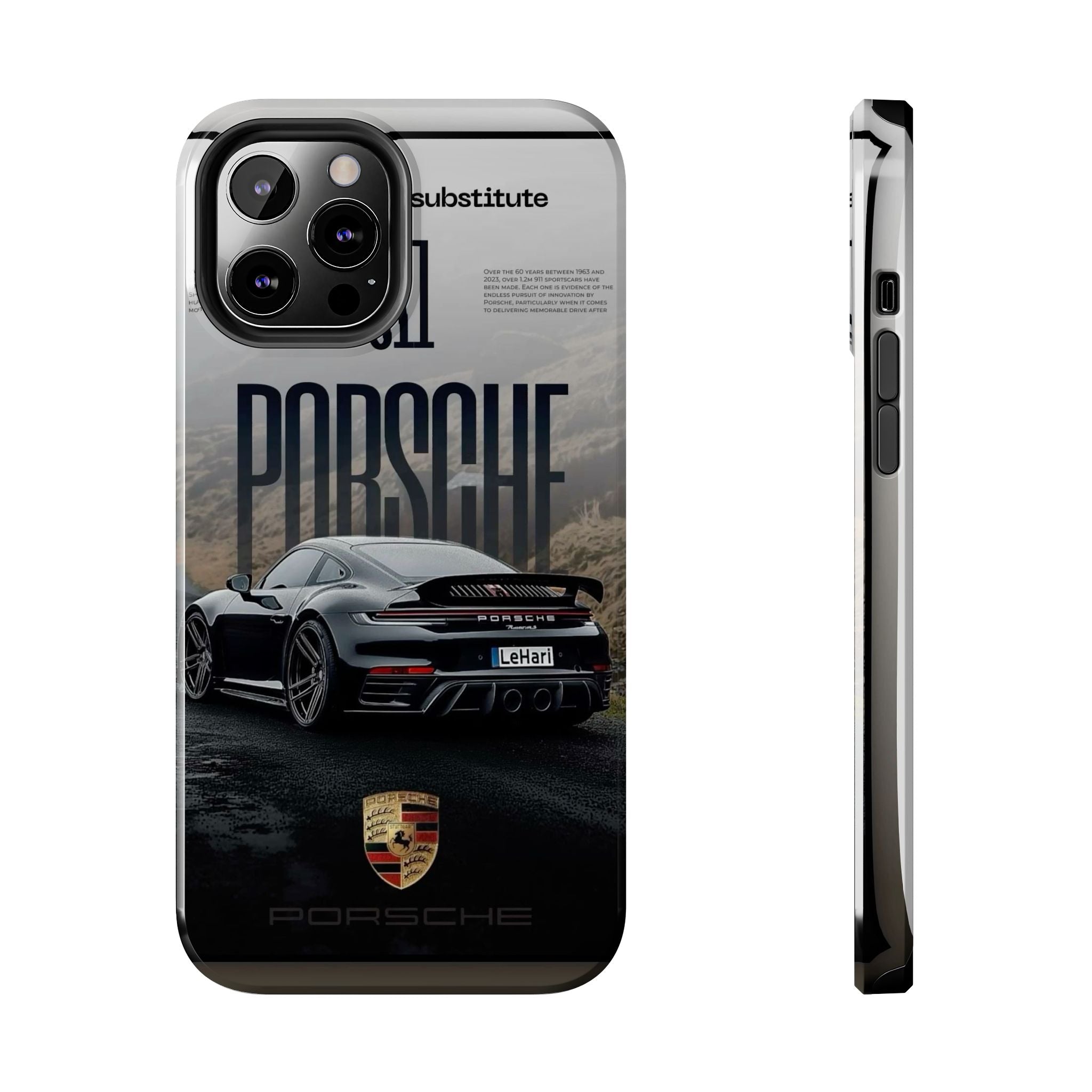 Porsche Sport Car Tough Phone Case — Rugged Protective Phone Cover with Car Graphic