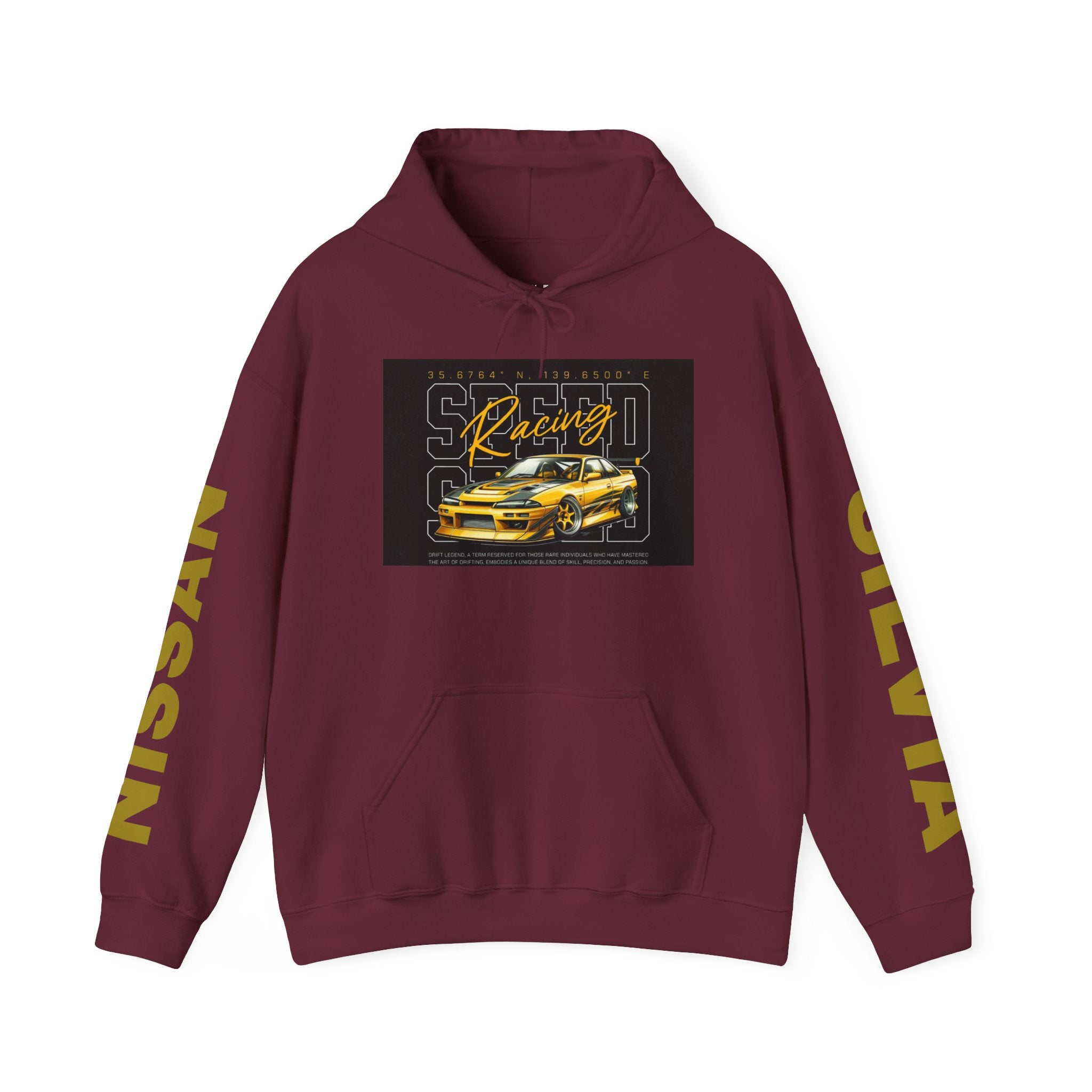 NISSAN SILVIA S15 Racing-Inspired Hooded Sweatshirt, Perfect for Car Enthusiasts, Gifts for him, Unisex Apparel, Motorsport Fan Gear