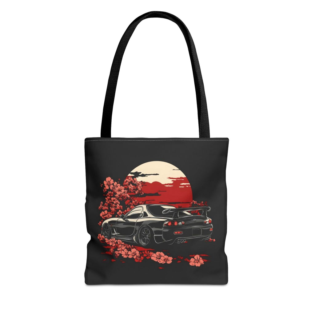 MAZDA RX7 Bag — Japanese Sports Car Design with Red Sun & Sakura