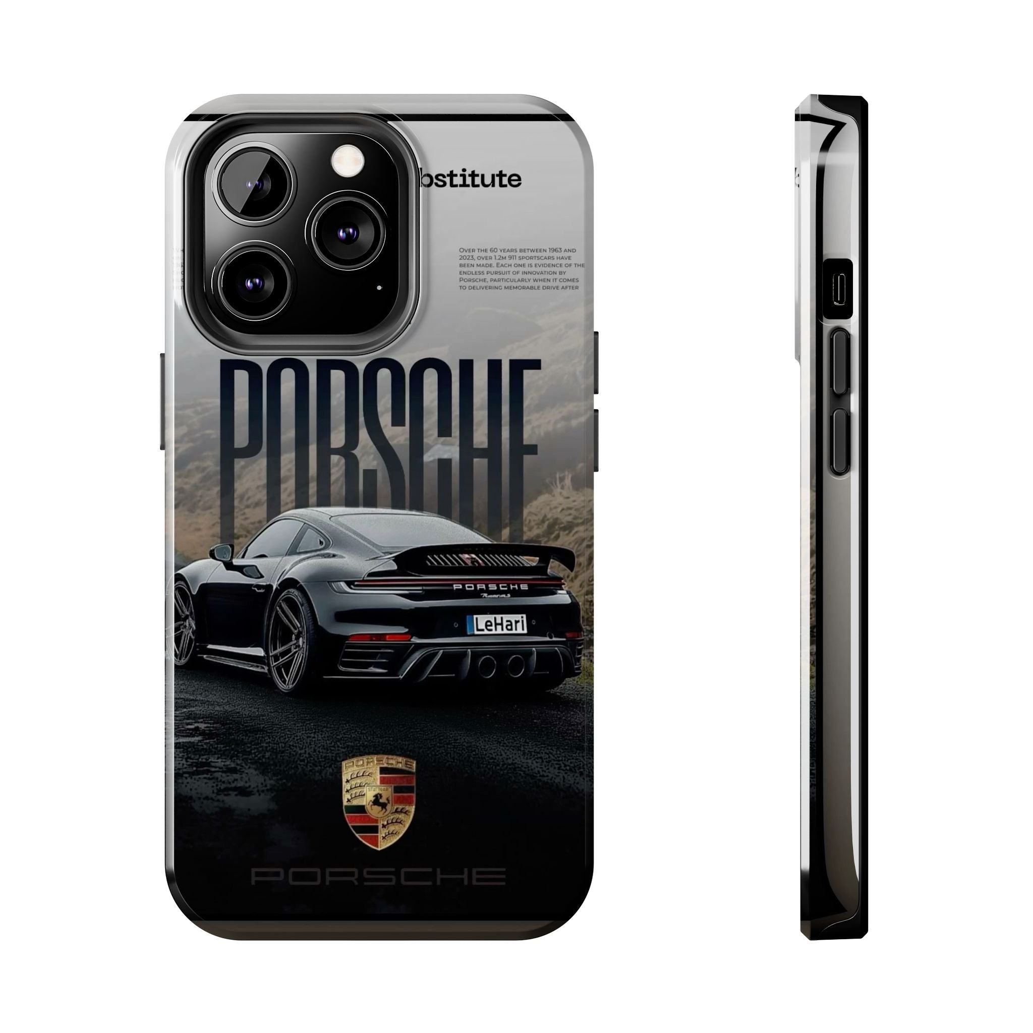 Porsche Sport Car Tough Phone Case — Rugged Protective Phone Cover with Car Graphic