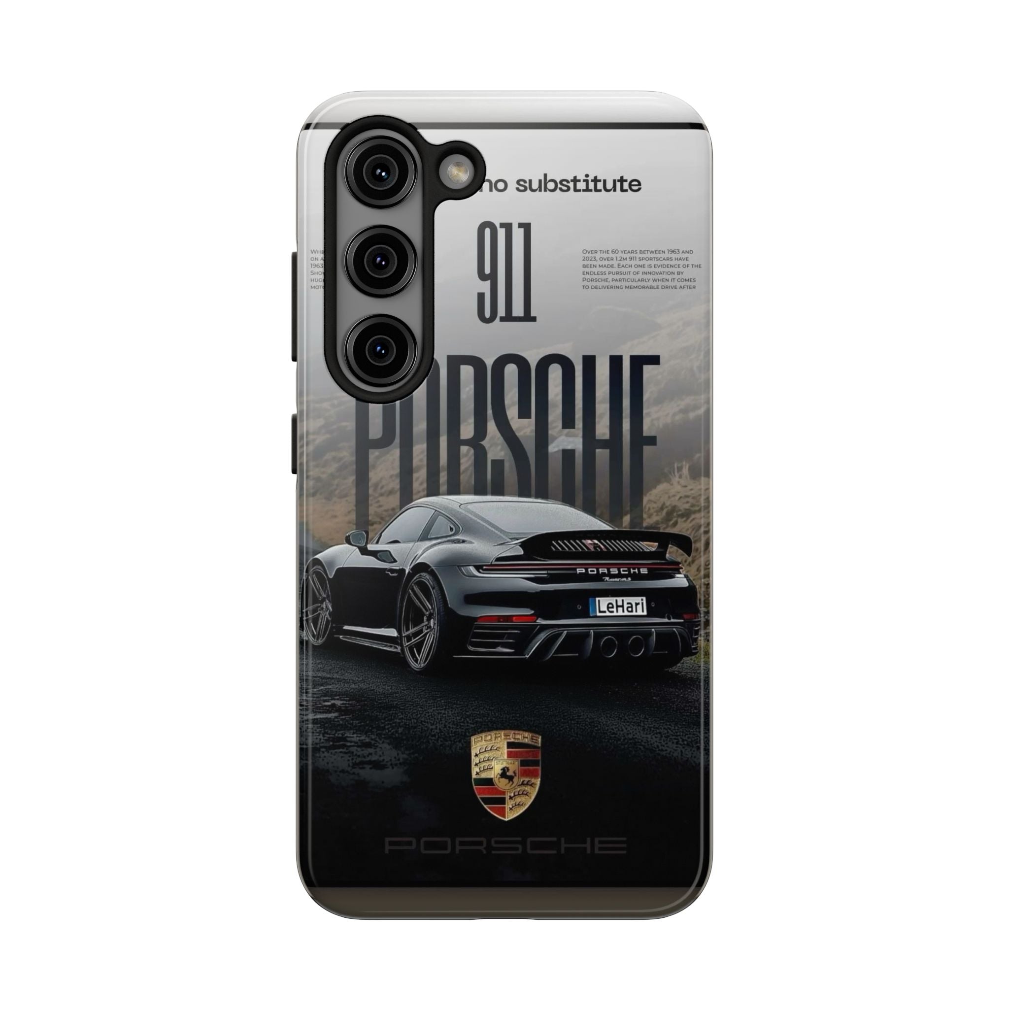Porsche Sport Car Tough Phone Case — Rugged Protective Phone Cover with Car Graphic